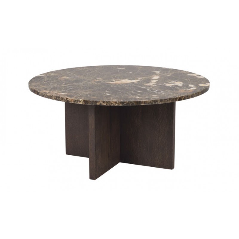 RO Brooksville Coffee Table Round Brown/Brown